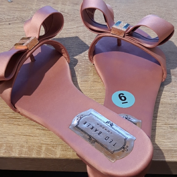 Ted baker pink satin bow slipper - Picture 6 of 8